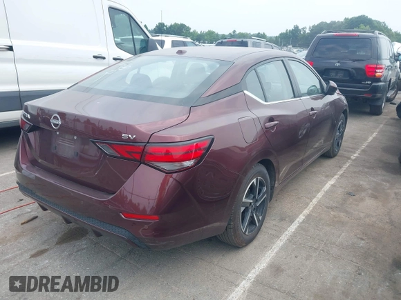 2024 Nissan Sentra SV with VIN 3N1AB8CV3RY221229, listed as a IAAI auction lot 42666353 with 43,574 mi miles and . Bid and sale history available at DreamBid. Image 4.