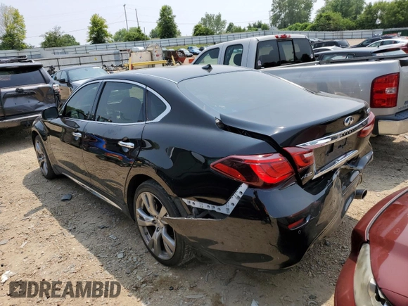 2016 Infiniti Q70 with VIN JN1BY1PR7GM720364, listed as a Copart auction lot 56598133 with 83,492 mi miles and Non repairable. Bid and sale history available at DreamBid. Image 2.