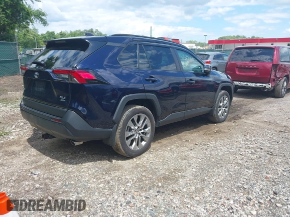 2024 Toyota RAV4 XLE Premium with VIN 2T3A1RFV4RW411404, listed as a IAAI auction lot 42342453 with 20,741 mi miles and . Bid and sale history available at DreamBid. Image 4.