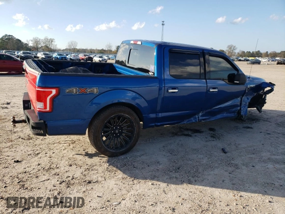 2017 Ford F-150 XL with VIN 1FTEW1EF8HFC12029, listed as a Copart auction lot 86853774 with 143,608 mi miles and Salvage Title. Bid and sale history available at carsss.com. Image 3.