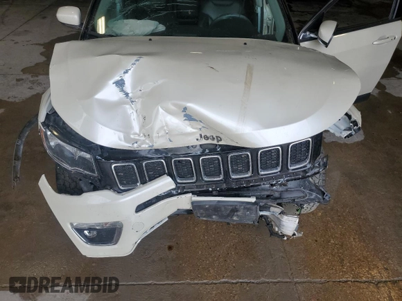 2018 Jeep Compass Limited with VIN 3C4NJDCB5JT373014, listed as a Copart auction lot 57285935 with 85,195 mi miles and Salvage title. Bid and sale history available at DreamBid. Image 12.