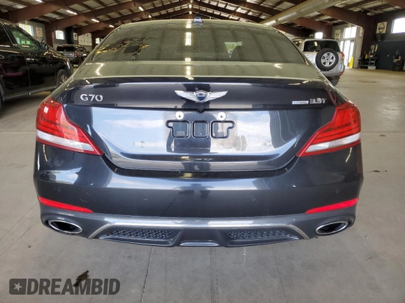 2019 Genesis G70 3.3T Advanced with VIN KMTG74LE6KU013986, listed as a Copart auction lot 55464795 with 110,519 mi miles and Clean Title. Bid and sale history available at carsss.com. Image 6.