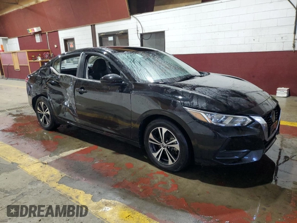 2023 Nissan Sentra SV with VIN 3N1AB8CV9PY260369, listed as a Copart auction lot 54586405 with 41,412 mi miles and Salvage Title. Bid and sale history available at carsss.com. Image 4.