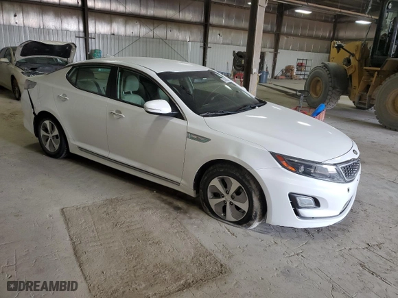 2015 Kia Optima Hybrid with VIN KNAGM4ADXF5084641, listed as a Copart auction lot 53036035 with 135,876 mi miles and Clean Title. Bid and sale history available at carsss.com. Image 4.
