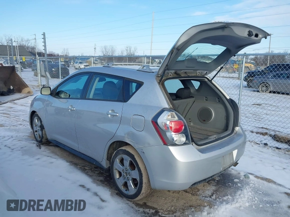 2009 Pontiac Vibe with VIN 5Y2SM67069Z453831, listed as a IAAI auction lot 41526347 with 163,468 mi miles. Bid and sale history available at carsss.com. Image 3.
