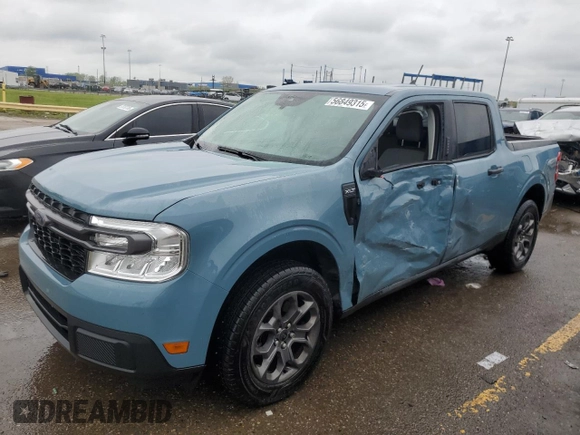 2022 Ford Maverick XL z VIN 3FTTW8F99NRA75626, wystawiony jako Copart lot #56849315 z przebiegiem 53 776 mil mil oraz Szkoda całkowita • Salvage title. Historia ofert i sprzedaży dostępna na DreamBid. Obrazek 1.
