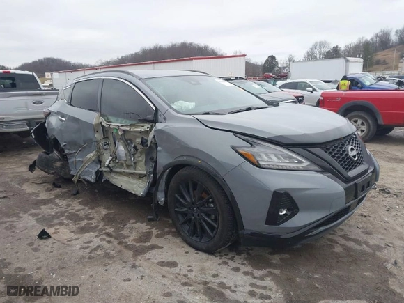 2023 Nissan Murano SV with VIN 5N1AZ2BS2PC106569, listed as a IAAI auction lot 41506051 with 11,926 mi miles. Bid and sale history available at carsss.com. Image 1.
