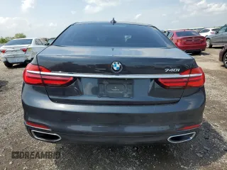 2016 BMW 7 Series 740i z VIN WBA7E2C57GG714564, wystawiony jako Copart lot #56186285 z przebiegiem 111 598 mil mil oraz Szkoda całkowita • Salvage title. Historia ofert i sprzedaży dostępna na DreamBid. Obrazek 6.