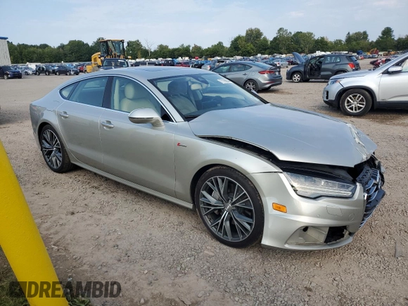 2017 Audi A7 Prestige with VIN WAU22AFC6HN012031, listed as a Copart auction lot 71198204 with 109,752 mi miles and Salvage Title. Bid and sale history available at carsss.com. Image 4.