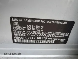 2017 BMW 4 Series 440i xDrive with VIN WBA4E5C50HG189370, listed as a Copart auction lot 72420284 with 59,018 mi miles and Salvage Title. Bid and sale history available at carsss.com. Image 12.