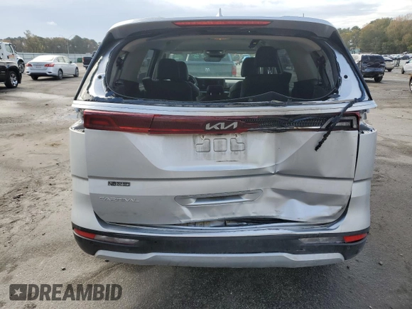 2023 Kia Carnival LX with VIN KNDNB4H32P6191059, listed as a Copart auction lot 79924394 with 28,760 mi miles and Salvage Title. Bid and sale history available at carsss.com. Image 6.