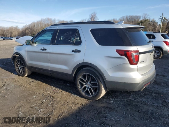 2017 Ford Explorer Sport with VIN 1FM5K8GT7HGA55896, listed as a Copart auction lot 85454684 with 89,526 mi miles and Salvage Title. Bid and sale history available at DreamBid. Image 2.