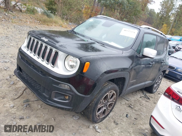 2017 Jeep Renegade Limited with VIN ZACCJBDB0HPE97445, listed as a IAAI auction lot 40727251 with 120,235 mi miles and . Bid and sale history available at DreamBid. Image 17.