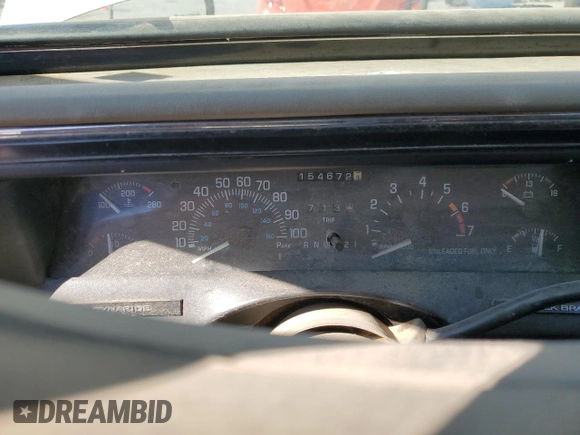 1999 Buick LeSabre Limited with VIN 1G4HR52KXXH495657, listed as a Copart auction lot 76689074 with 154,672 mi miles and Salvage Title. Bid and sale history available at DreamBid. Image 9.
