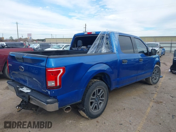 2016 Ford F-150 XL with VIN 1FTEW1CF9GKD45231, listed as a IAAI auction lot 41346634 with 126,885 mi miles and . Bid and sale history available at DreamBid. Image 4.