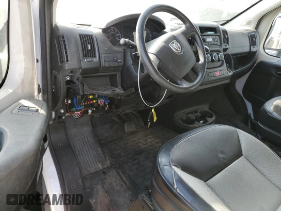 2016 Ram ProMaster Cargo with VIN 3C6TRVAG5GE115830, listed as a Copart auction lot 66212404 with 124,446 mi miles and Salvage Title. Bid and sale history available at DreamBid. Image 8.