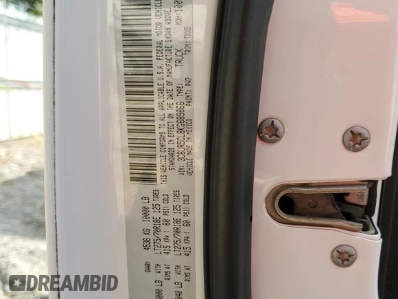 2019 Ram 2500 Tradesman with VIN 3C6UR5CL8KG689866, listed as a Copart auction lot 71778744 with 92,385 mi miles and Salvage Title. Bid and sale history available at carsss.com. Image 12.