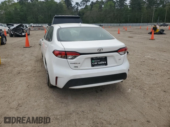 2021 Toyota Corolla LE with VIN 5YFEPMAE7MP186795, listed as a Copart auction lot 50960865 with Not Provided miles and Salvage Title. Bid and sale history available at DreamBid. Image 6.