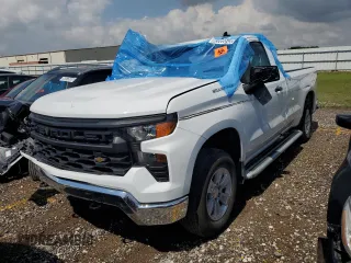 2024 Chevrolet Silverado 1500 Work Truck with VIN 3GCNAAED8RG381321, listed as a Copart auction lot 53080045 with 8,806 mi miles and Salvage Title. Bid and sale history available at carsss.com. Image 1.