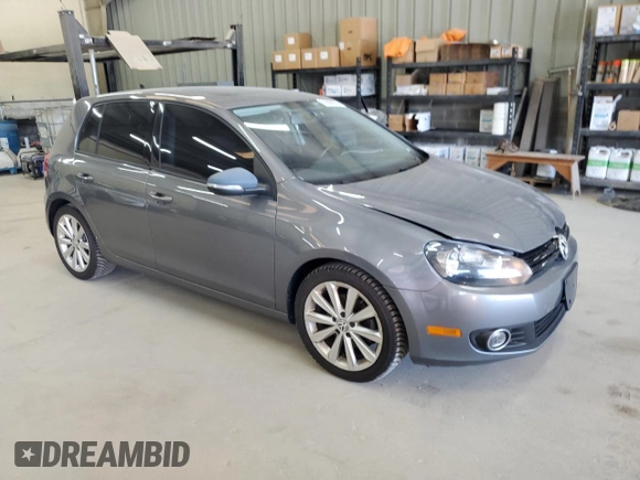 2013 Volkswagen Golf TDI with VIN WVWDM7AJ8DW125742, listed as a Copart auction lot 61609875 with 123,838 mi miles and Salvage title. Bid and sale history available at DreamBid. Image 4.