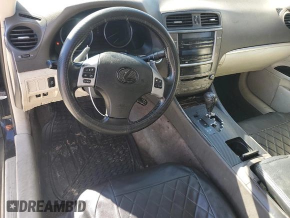 2012 Lexus IS 250 with VIN JTHBF5C21C5168141, listed as a Copart auction lot 41750355 with 228,932 mi miles and Salvage Title. Bid and sale history available at DreamBid. Image 8.
