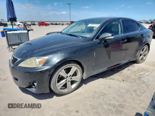 2011 Lexus IS 250 with VIN JTHBF5C24B5144155, listed as a Copart auction lot 63081545 with 221,706 mi miles and Salvage title. Bid and sale history available at DreamBid. Image 1.