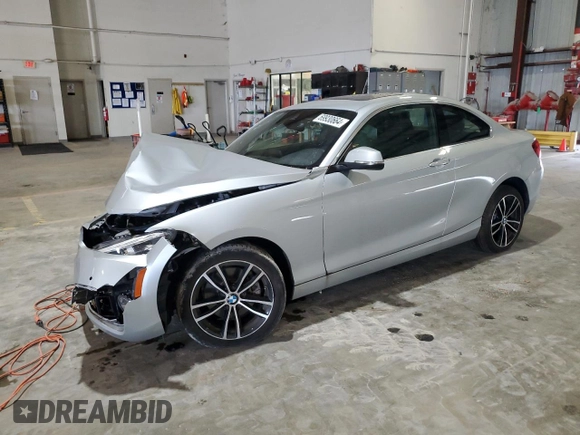 2020 BMW 2 Series 230i with VIN WBA2J1C04L7E46655, listed as a Copart auction lot 69930664 with 27,655 mi miles and Non Repairable. Bid and sale history available at carsss.com. Image 1.