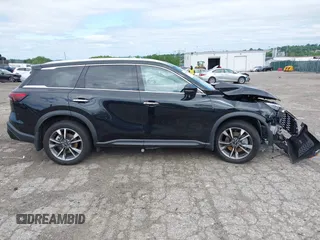 2024 Infiniti QX60 Luxe with VIN 5N1DL1FS1RC335847, listed as a IAAI auction lot 42255354 with 12,219 mi miles and . Bid and sale history available at DreamBid. Image 14.