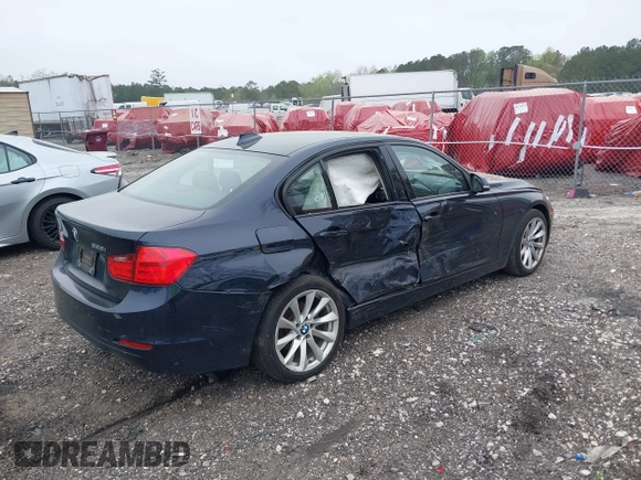 2013 BMW 3 Series 328i with VIN WBA3A5G53DNP21931, listed as a IAAI auction lot 41943707 with 83,696 mi miles. Bid and sale history available at carsss.com. Image 4.