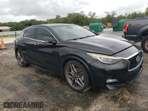 2017 Infiniti QX30 Sport with VIN SJKCH5CP4HA015292, listed as a Copart auction lot 71098904 with 0 mi miles and Salvage Title. Bid and sale history available at carsss.com. Image 4.