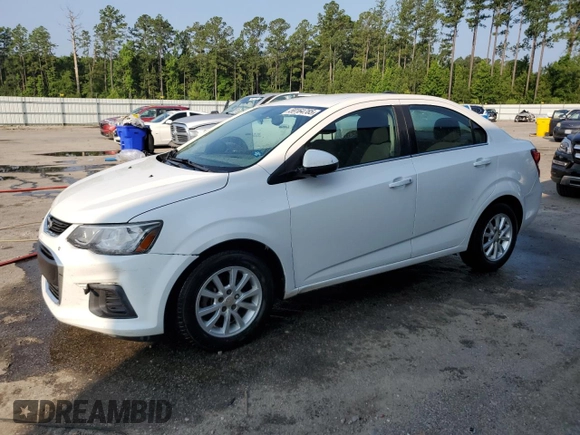 2018 Chevrolet Sonic LT with VIN 1G1JD5SH3J4132357, listed as a Copart auction lot 59164785 with 207,625 mi miles and Salvage title. Bid and sale history available at DreamBid. Image 1.