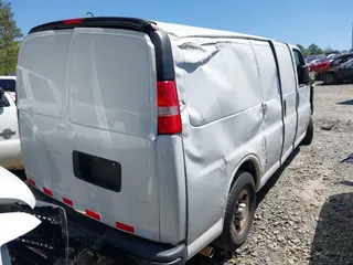 2019 Chevrolet Express Cargo Van with VIN 1GCWGAFP2K1347973, listed as a IAAI auction lot 41991559 with 70,050 mi miles. Bid and sale history available at carsss.com. Image 4.