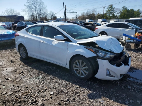 2016 Hyundai Elantra SE with VIN 5NPDH4AE6GH768865, listed as a Copart auction lot 51104115 with 90,995 mi miles and Salvage Title. Bid and sale history available at carsss.com. Image 4.