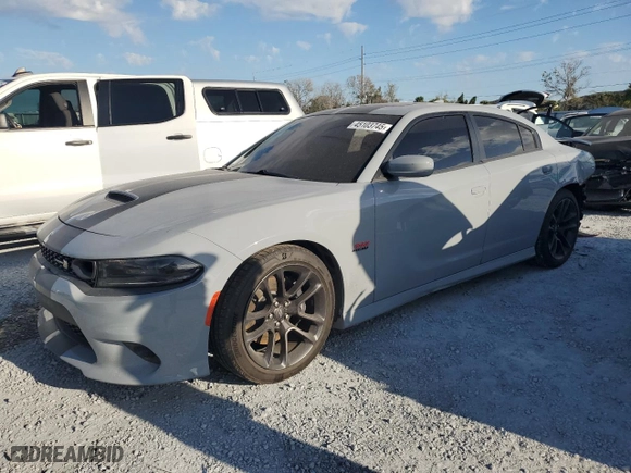 2022 Dodge Charger Scat Pack Widebody with VIN 2C3CDXGJ9NH194480, listed as a Copart auction lot 45103745 with 38,053 mi miles and Salvage Title. Bid and sale history available at carsss.com. Image 1.