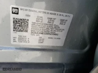 2024 Chevrolet Equinox RS with VIN 3GNAXMEG5RS235651, listed as a Copart auction lot 49004705 with 20,580 mi miles and Salvage Title. Bid and sale history available at carsss.com. Image 15.