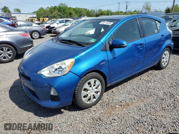 2012 Toyota Prius One with VIN JTDKDTB31C1026403, listed as a Copart auction lot 55511025 with 169,115 mi miles and Clean Title. Bid and sale history available at carsss.com. Image 1.