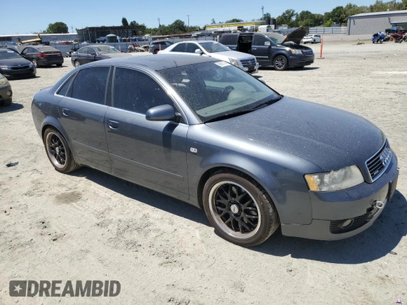 2002 Audi A4 3.0L with VIN WAULT68E82A311841, listed as a Copart auction lot 60667384 with 139,193 mi miles and Non Repairable. Bid and sale history available at carsss.com. Image 4.