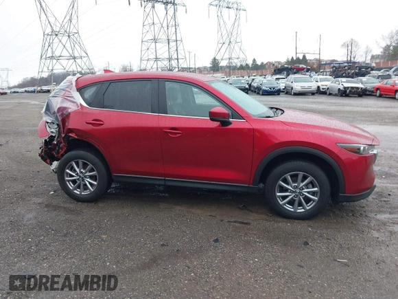 2023 Mazda CX-5 2.5 S Select Package with VIN JM3KFBBM8P0199092, listed as a IAAI auction lot 41851908 with 34,491 mi miles. Bid and sale history available at carsss.com. Image 14.