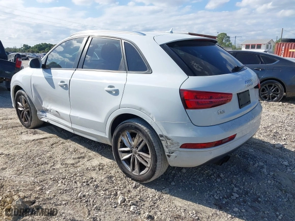 2018 Audi Q3 Premium with VIN WA1BCCFS6JR010047, listed as a IAAI auction lot 41795209 with 99,609 mi miles. Bid and sale history available at carsss.com. Image 3.