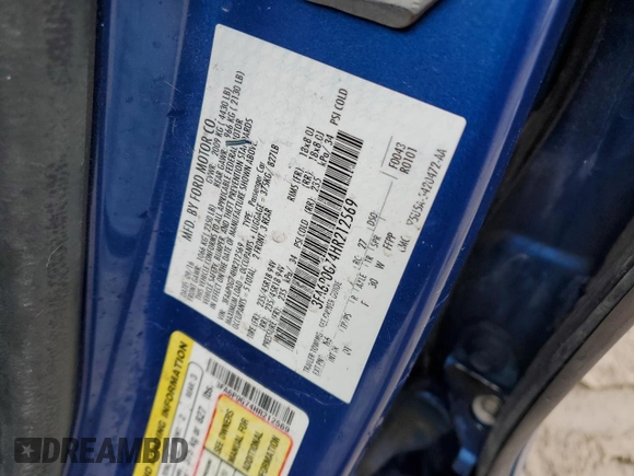 2017 Ford Fusion S with VIN 3FA6P0G74HR212569, listed as a Copart auction lot 84937744 with 102,584 mi miles and Salvage Title. Bid and sale history available at carsss.com. Image 12.