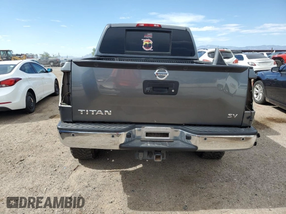 2015 Nissan Titan SL with VIN 1N6AA0ED5FN510723, listed as a Copart auction lot 60952184 with 177,435 mi miles and Salvage Title. Bid and sale history available at carsss.com. Image 6.