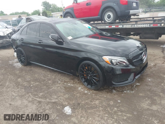 2017 Mercedes-Benz C 43 AMG z VIN 55SWF6EB4HU192587, wystawiony jako IAAI lot #42265221 z przebiegiem 87 243 mil mil oraz . Historia ofert i sprzedaży dostępna na DreamBid. Obrazek 1.