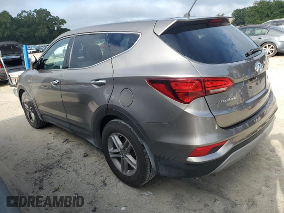 2018 Hyundai Santa Fe 2.4L with VIN 5NMZT3LB4JH096309, listed as a Copart auction lot 64738135 with 109,583 mi miles and Salvage title. Bid and sale history available at DreamBid. Image 2.