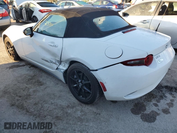 2021 Mazda MX-5 Miata Sport with VIN JM1NDAB72M0452550, listed as a Copart auction lot 72640373 with 23,714 mi miles and . Bid and sale history available at DreamBid. Image 2.