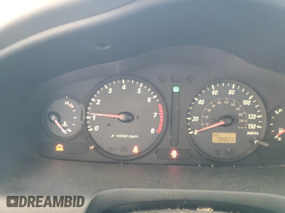 2001 Hyundai Santa Fe GLS with VIN KM8SC83D31U010136, listed as a Copart auction lot 69809604 with 79,823 mi miles and Salvage Title. Bid and sale history available at carsss.com. Image 9.