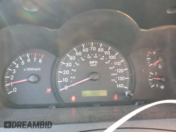 2005 Kia Spectra LX with VIN KNAFE122555102997, listed as a Copart auction lot 54191025 with 142,071 mi miles and Salvage Title. Bid and sale history available at carsss.com. Image 9.