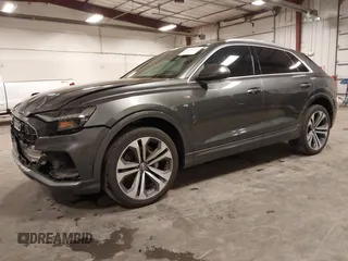 2020 Audi Q8 Prestige z VIN WA1FVAF11LD004003, wystawiony jako IAAI lot #42275194 z przebiegiem 56 045 mil mil oraz . Historia ofert i sprzedaży dostępna na DreamBid. Obrazek 2.