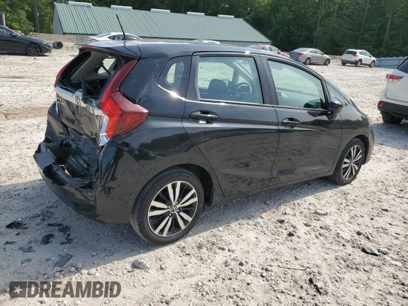 2019 Honda Fit EX with VIN 3HGGK5H80KM740455, listed as a Copart auction lot 61333505 with 27,504 mi miles and Salvage title. Bid and sale history available at DreamBid. Image 3.
