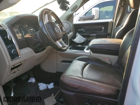2013 Ram 3500 Longhorn with VIN 3C63RRKL9DG548814, listed as a Copart auction lot 61847214 with 0 mi miles and Salvage Title. Bid and sale history available at carsss.com. Image 7.