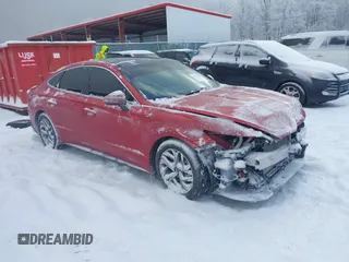 2020 Hyundai Sonata SEL z VIN 5NPEF4JA9LH054679, wystawiony jako IAAI lot #41574461 z przebiegiem 45 967 mil mil oraz . Historia ofert i sprzedaży dostępna na DreamBid. Obrazek 1.